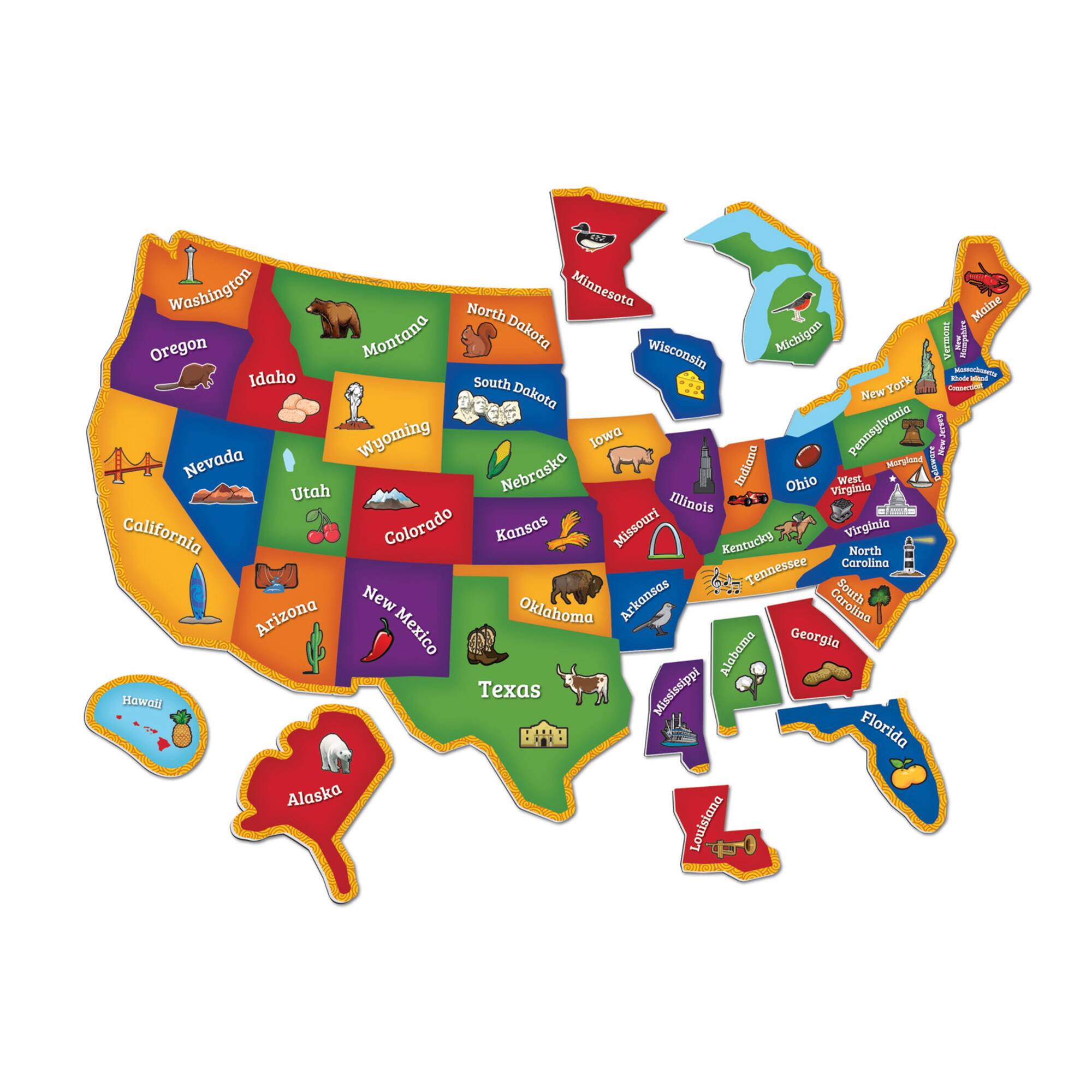 Learning Resources® Magnetic U.S. Map Puzzle